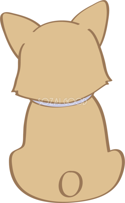 動物 後ろ姿 イラスト詳細 2位