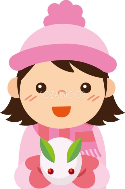 可愛い 女の子 イラスト 冬詳細 11位