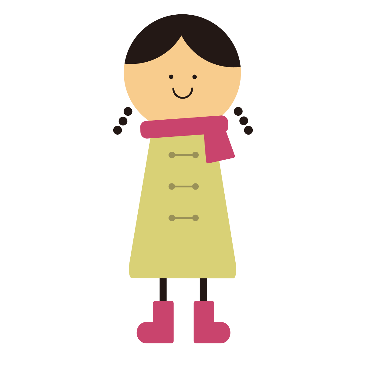 可愛い 女の子 イラスト 冬詳細 5位