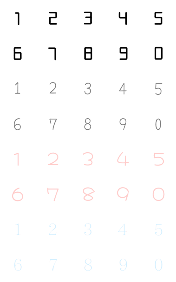 可愛い 数字 フォント詳細 9位