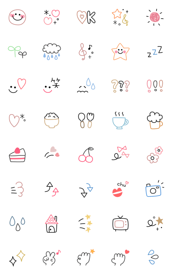 可愛い 絵文字 無料詳細 2位