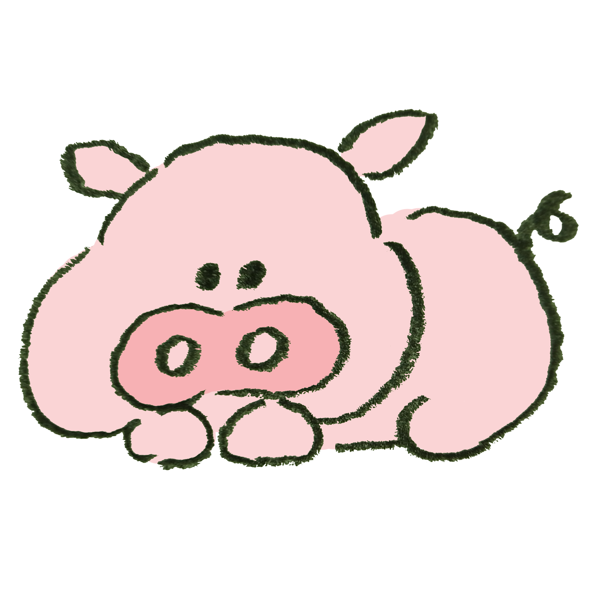 可愛い 豚 の イラスト詳細 4位