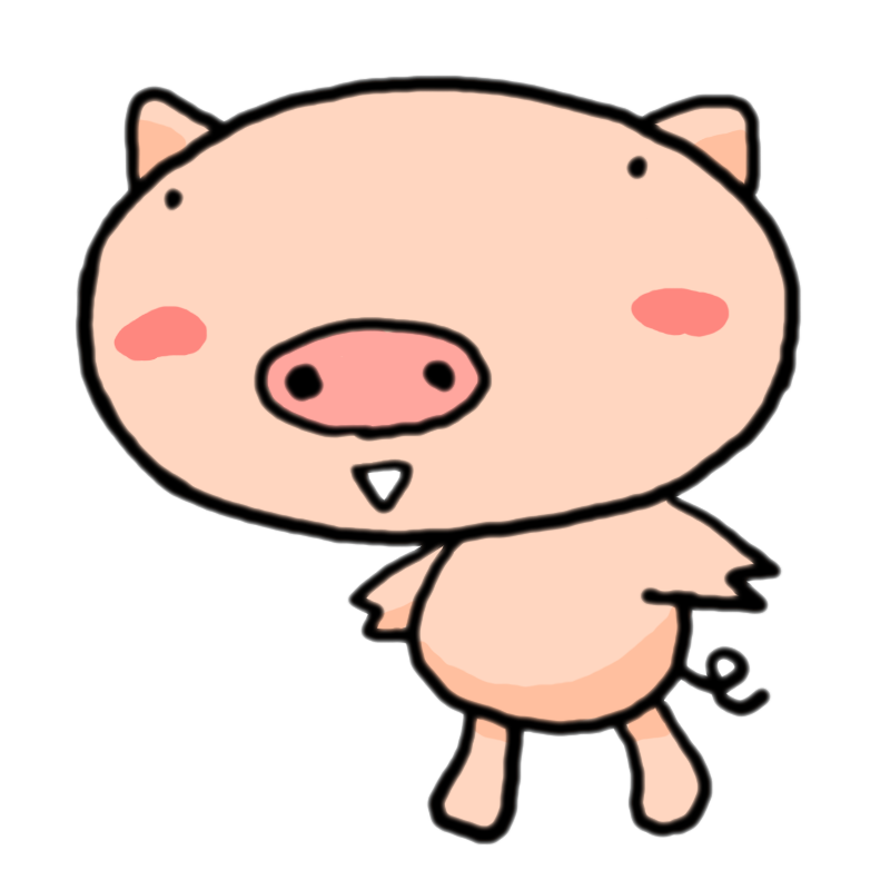 可愛い 豚 の イラスト詳細 5位