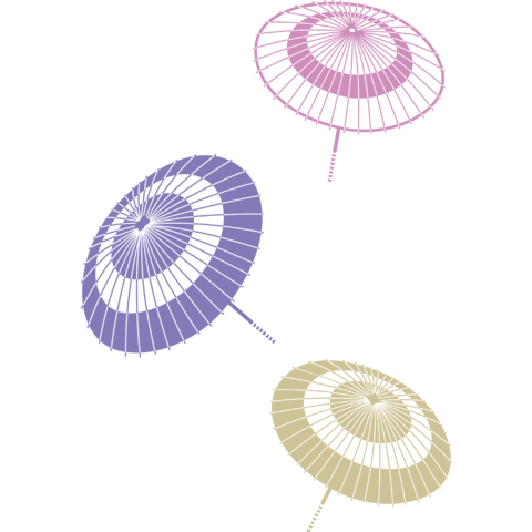 和風 傘 イラスト詳細 7位