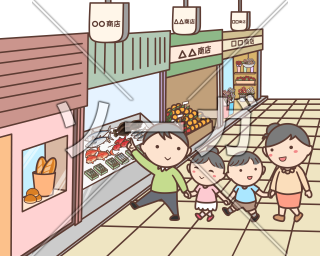 商店 街 イラスト詳細 5位