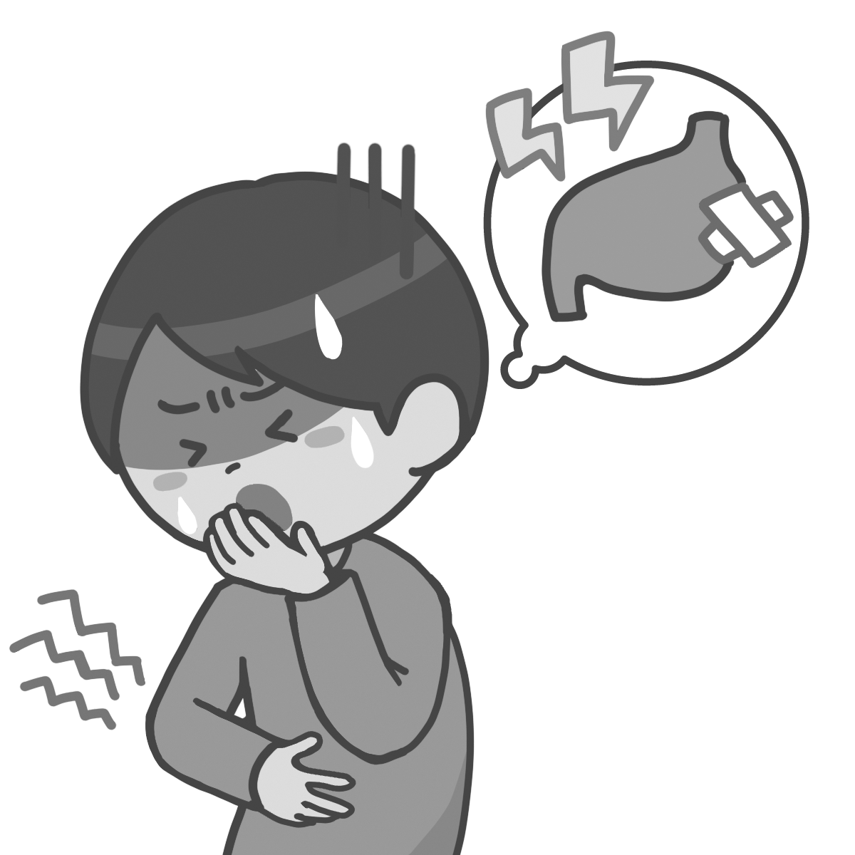 嘔吐 イラスト詳細 2位