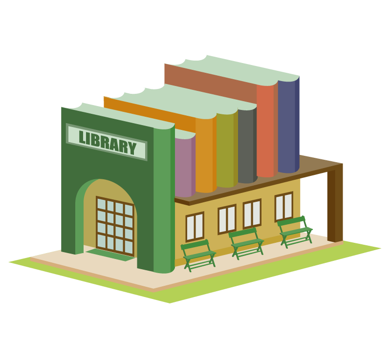 図書館 背景詳細 2位