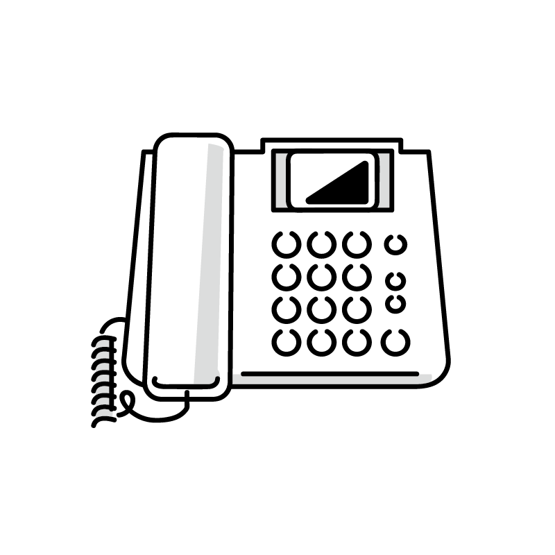 固定 電話 イラスト詳細 7位