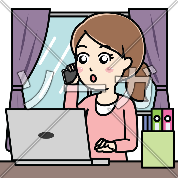 在宅 勤務 イラスト詳細 9位