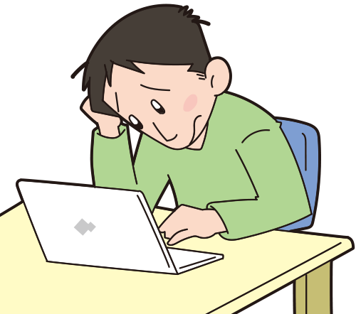 在宅 勤務 イラスト詳細 6位