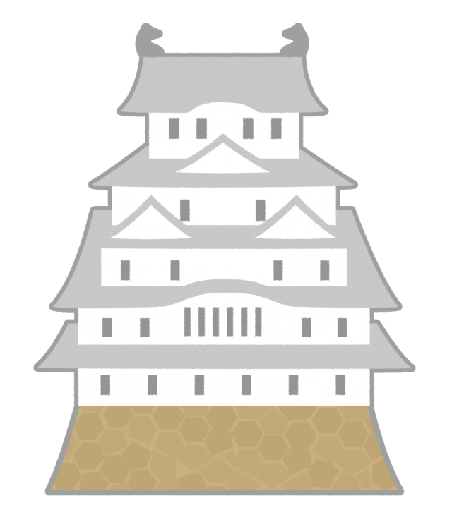 城 イラスト 簡単詳細 8位