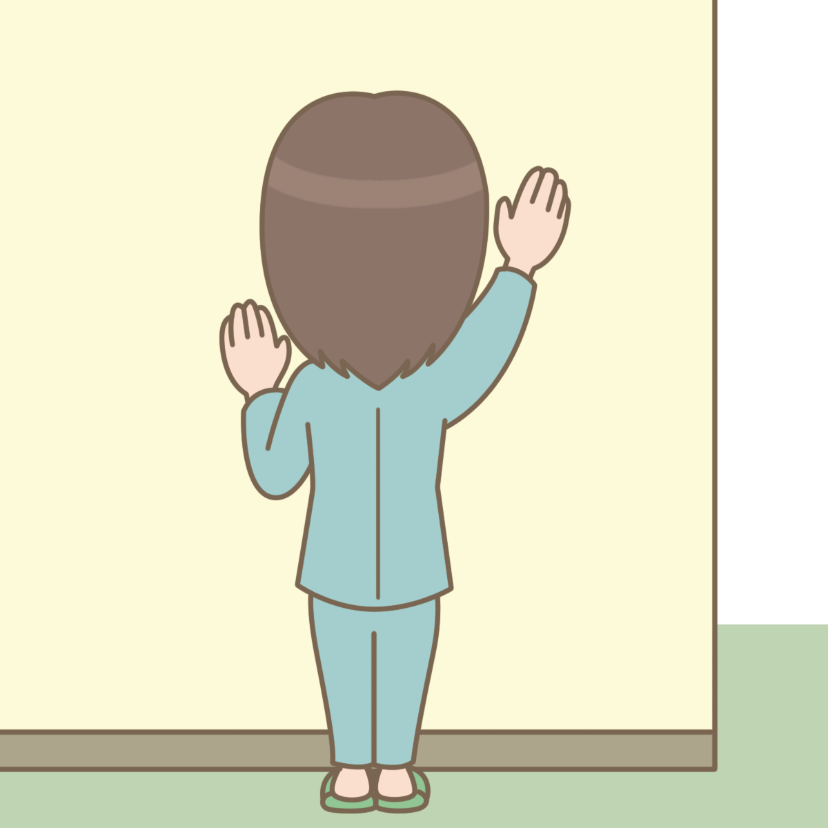 壁 に 寄りかかる イラスト詳細 7位