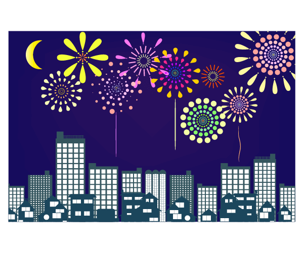 夏 の 夜空 イラスト詳細 3位