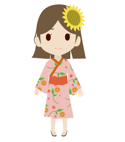 夏 女の子 イラスト詳細 11位