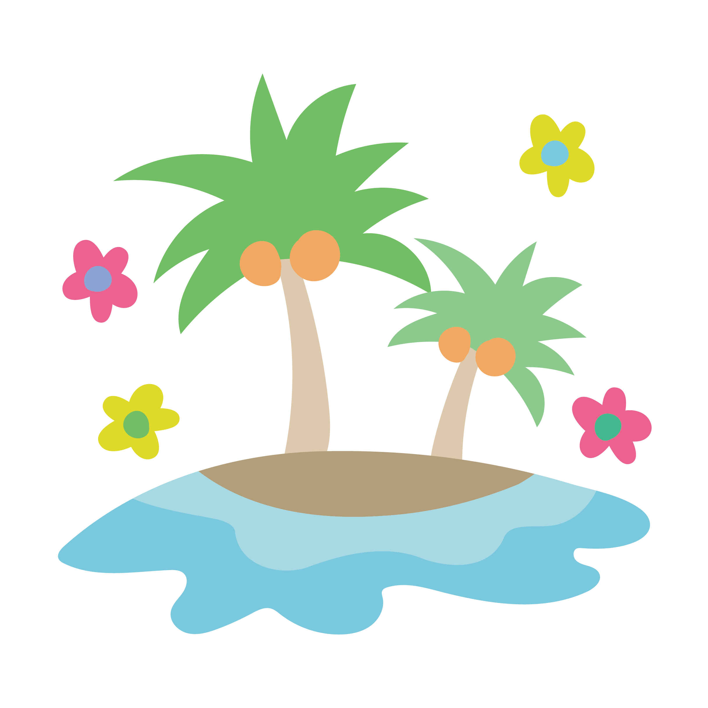 夏 景色 イラスト詳細 3位