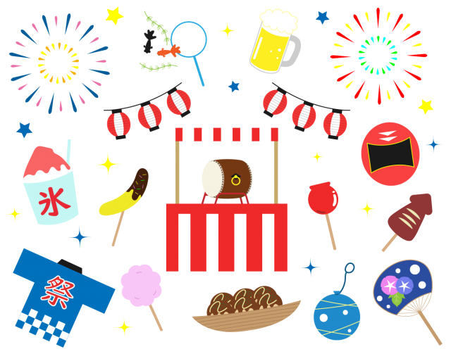 夏 祭り イラスト 簡単詳細 6位