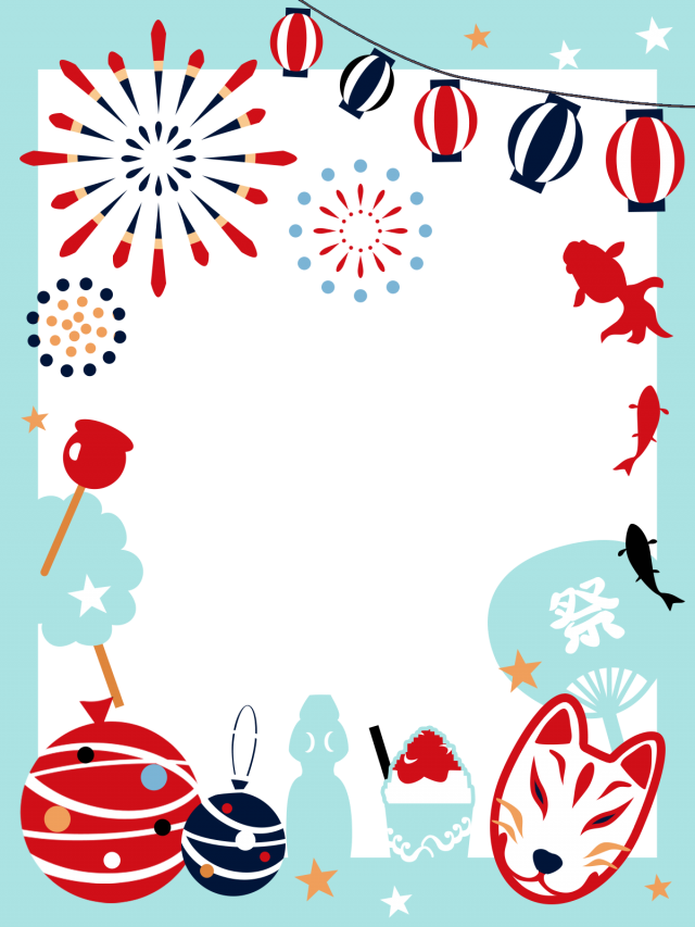 夏 祭り イラスト 背景詳細 2位