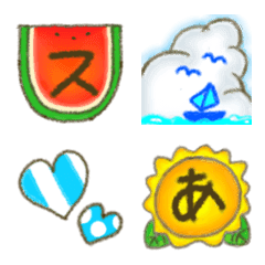 夏 絵文字 組み合わせ詳細 14位
