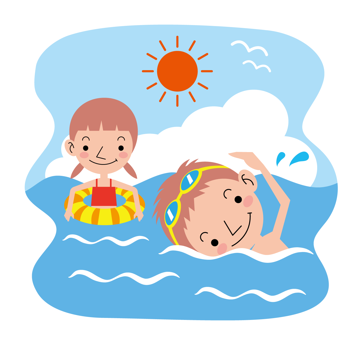 夏休み イラスト 無料詳細 3位