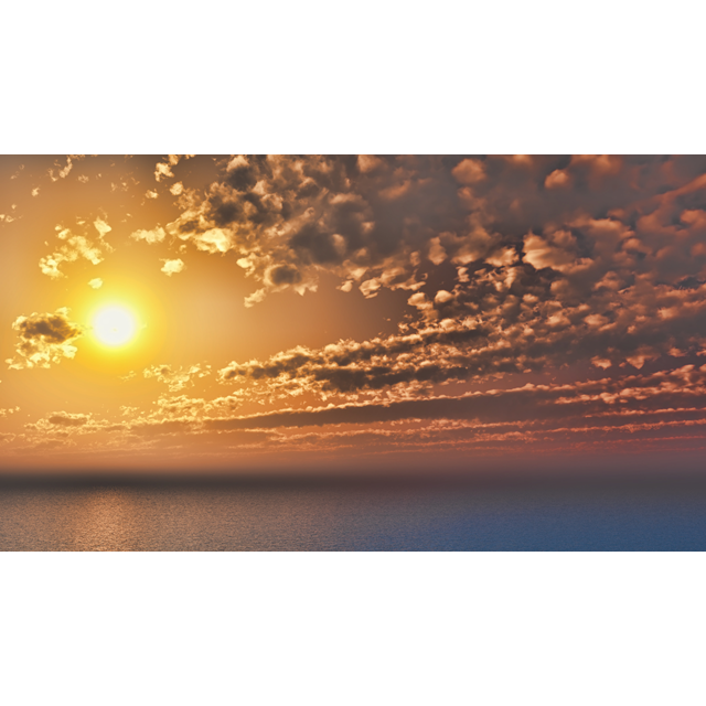 夕焼け 海 イラスト詳細 2位