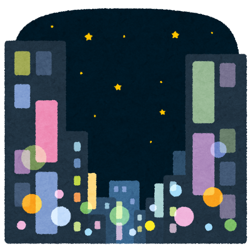 夜 背景 イラスト詳細 3位