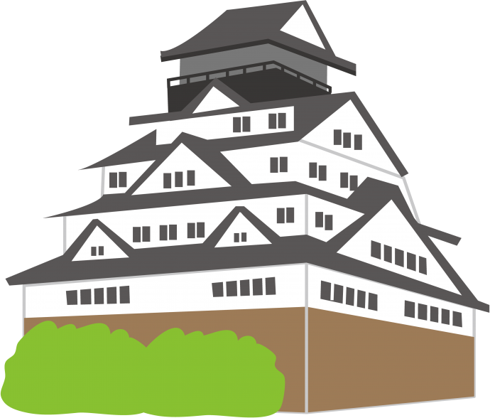 大阪 城 イラスト 簡単詳細 9位