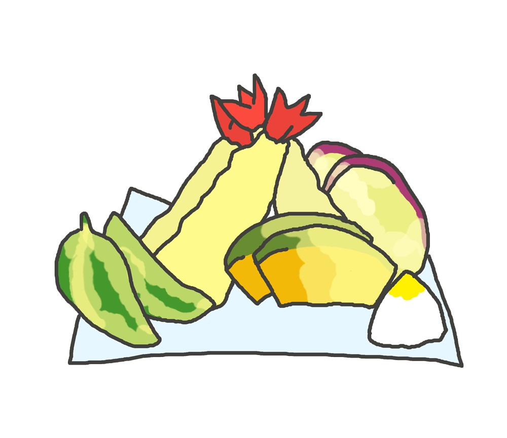 天ぷら イラスト詳細 4位