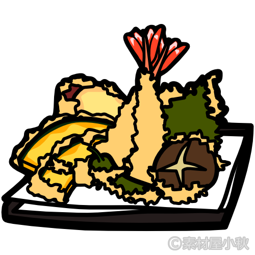 天ぷら イラスト詳細 8位