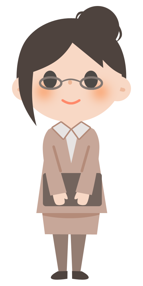 女 メガネ イラスト詳細 8位