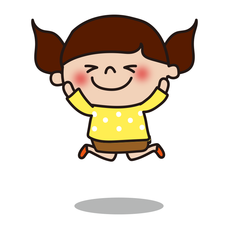 女の子 ジャンプ イラスト詳細 2位