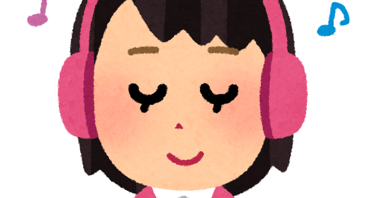 女の子 ヘッドホン イラスト詳細 4位