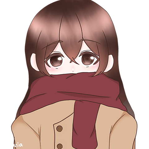 女の子 マフラー イラスト詳細 2位