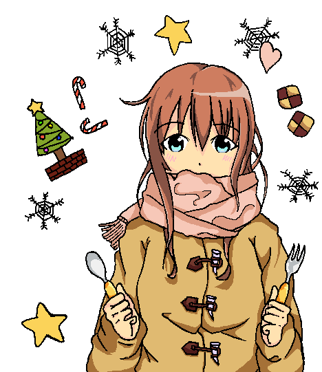 女の子 マフラー イラスト詳細 13位