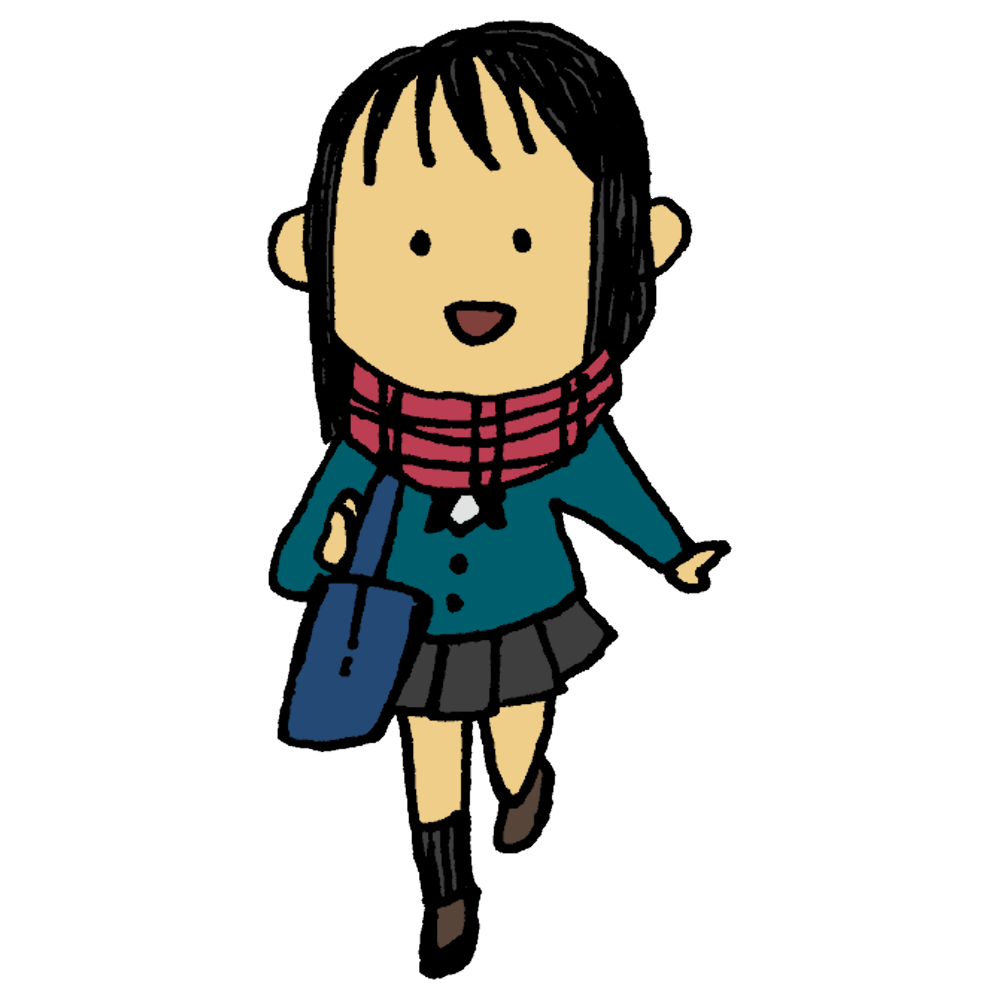女の子 マフラー イラスト詳細 9位