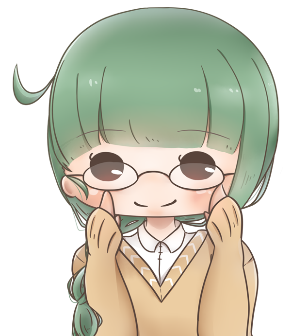 女の子 メガネ イラスト詳細 4位