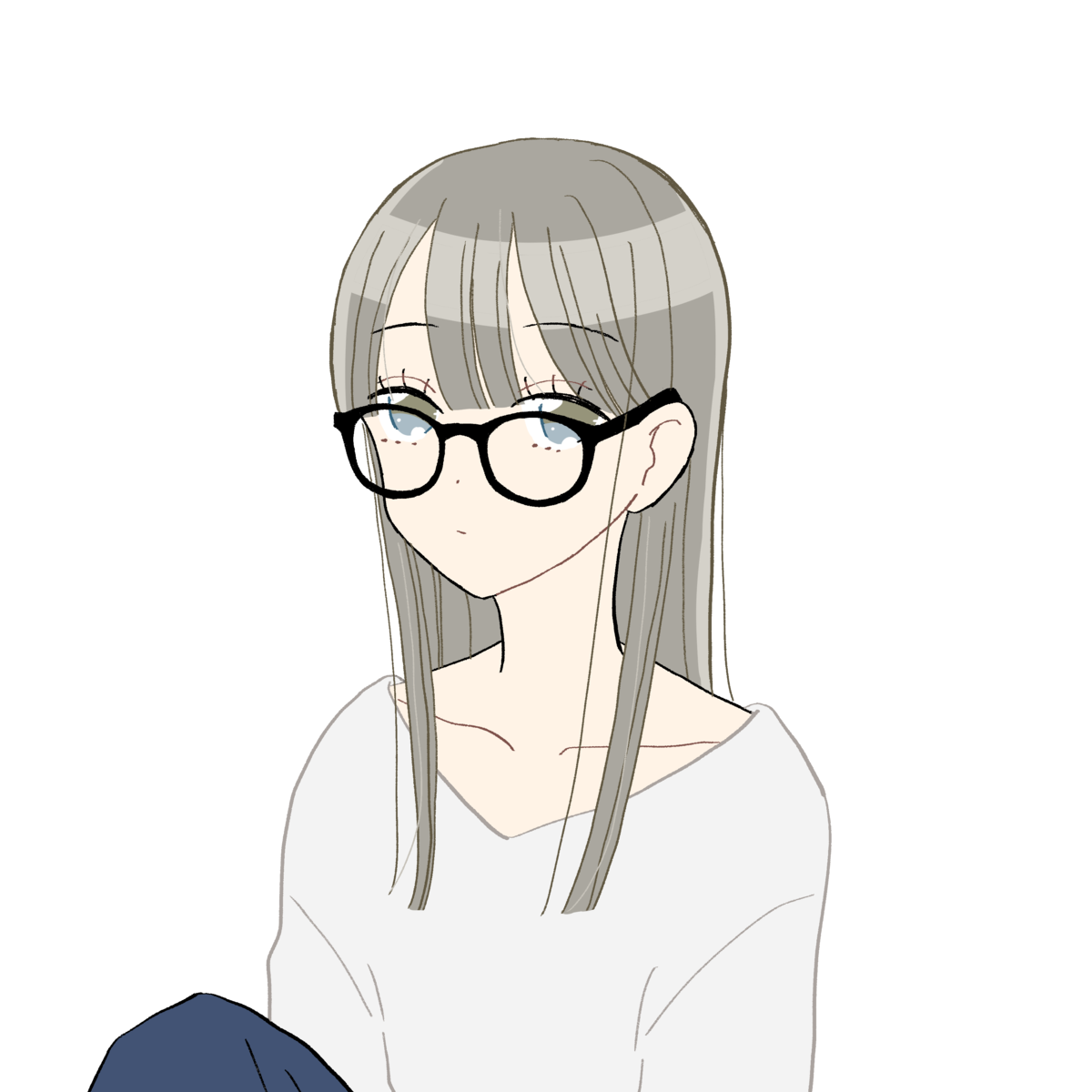 女の子 メガネ イラスト詳細 5位