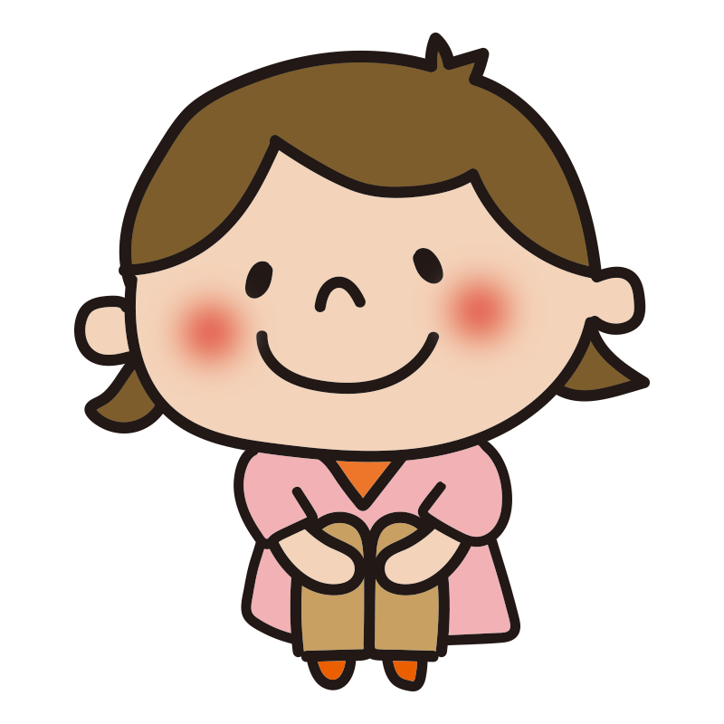 女の子 座っ てる イラスト詳細 5位