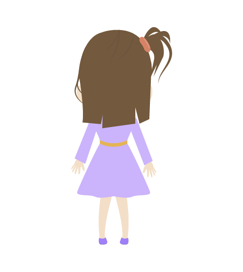 女の子 後ろ姿 フリー 素材 - KibrisPDR
