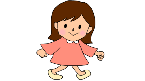 女の子 歩く イラスト詳細 2位