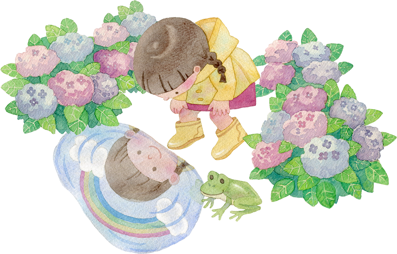 女の子 水彩画 イラスト詳細 8位
