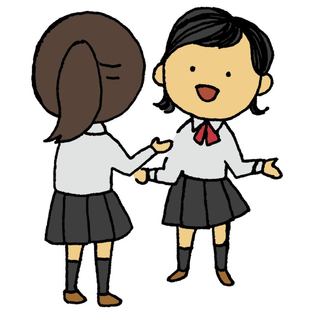 女子 2 人 イラスト詳細 7位