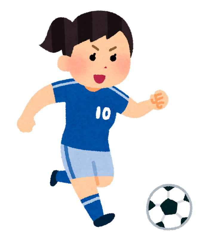 女子 サッカー イラスト詳細 11位