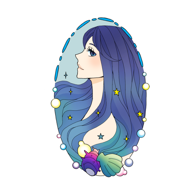 女性 横顔 イラスト詳細 6位