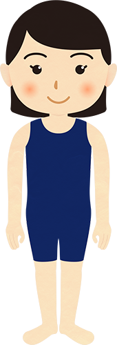 女性 水着 イラスト詳細 4位
