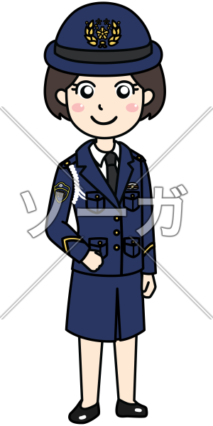 女性 警察 官 イラスト詳細 6位