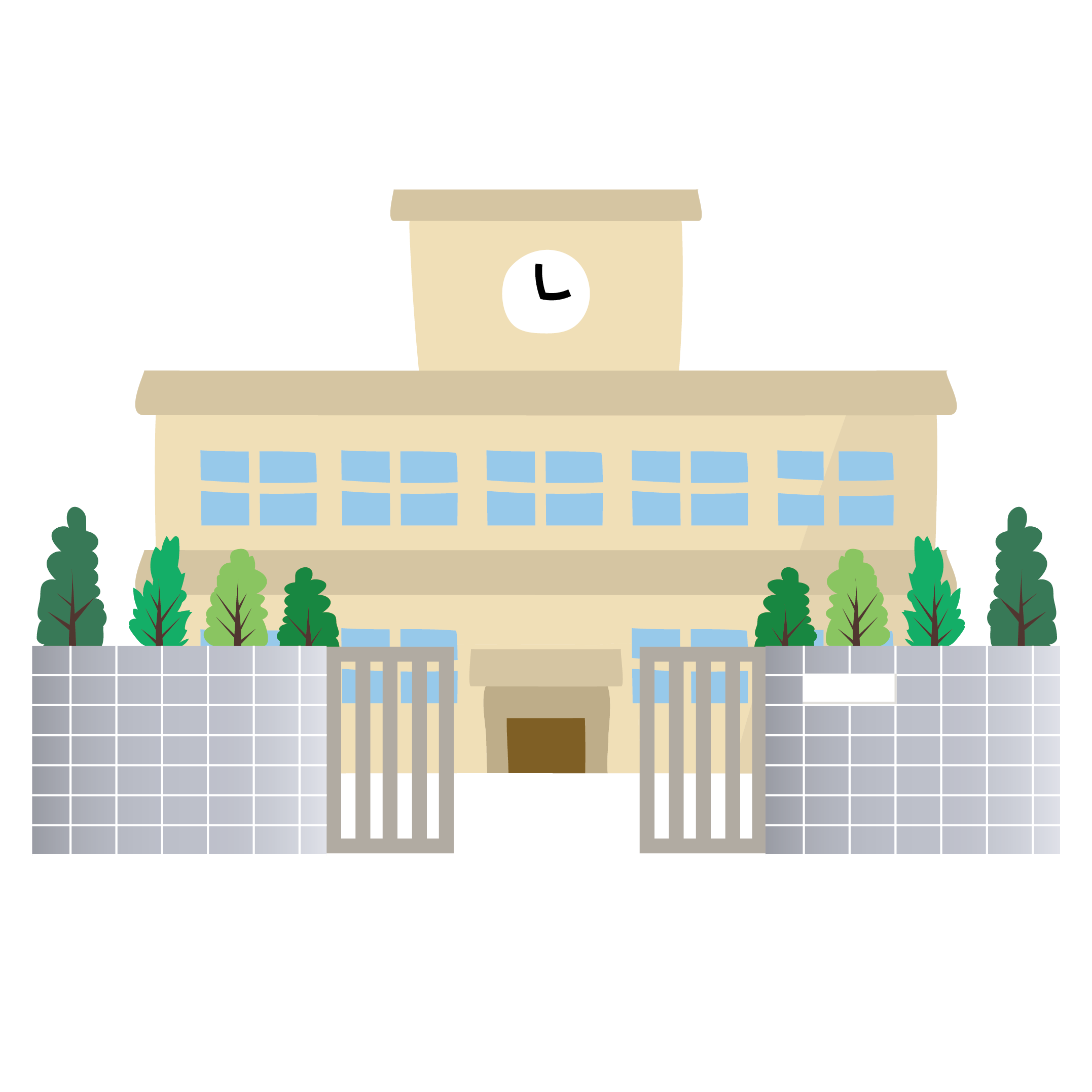 学校 イラスト 背景 - KibrisPDR