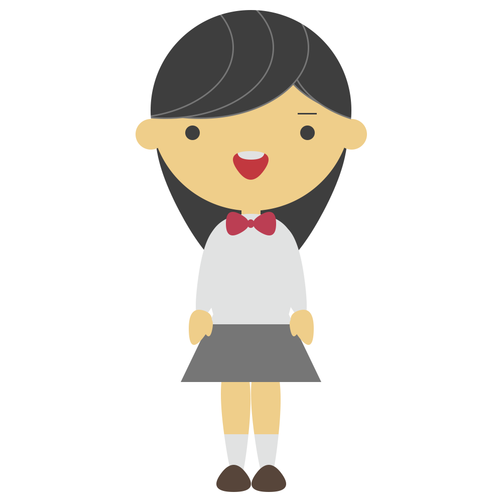 学生 後ろ姿 イラスト詳細 13位