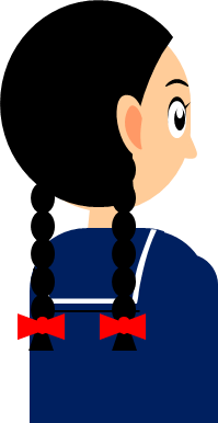 学生 後ろ姿 イラスト詳細 7位