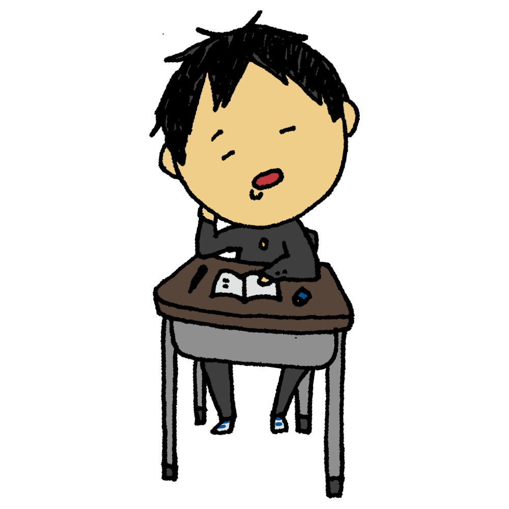学生 後ろ姿 イラスト詳細 9位