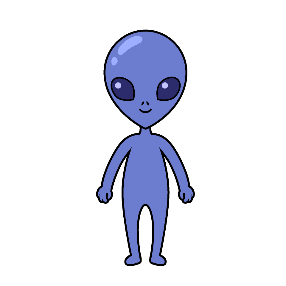 宇宙 人 イラスト 簡単詳細 2位